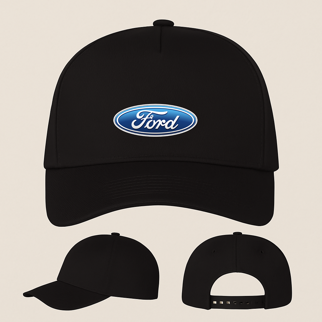 Ford Car Five Panel Twill Snapback Cap